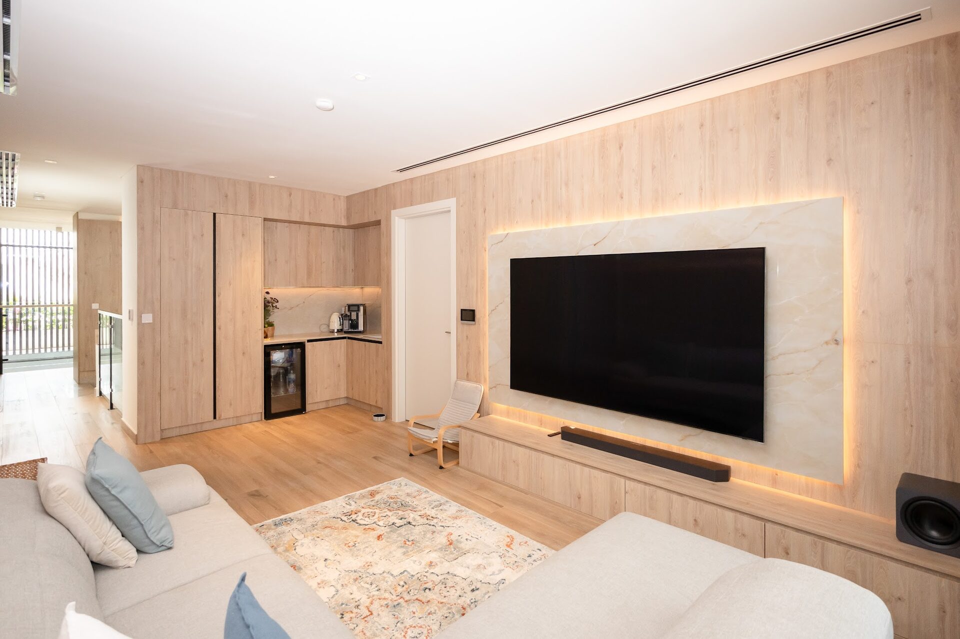 Villa renovation in Dubai — family lounge